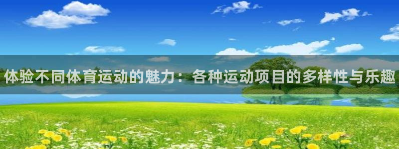 MK体育官网下载平台注册流程图：体验不同体育运动的魅